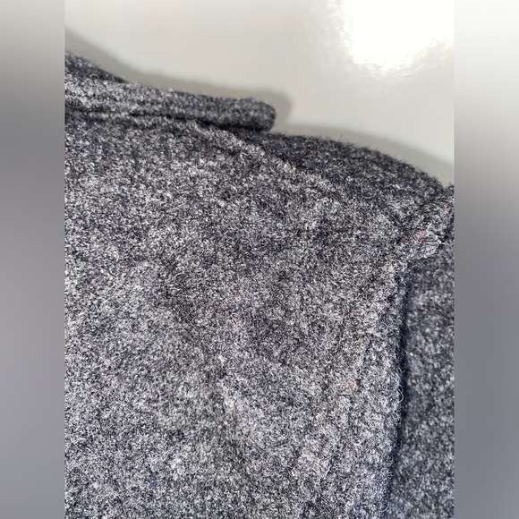 J.Crew Daphne topcoat Italian Boiled Wool Charcoal Gray NWOT (Read Description) - Picture 11 of 13